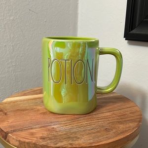 Rae Dunn “Potion” Iridescent Green Glossy Mug New